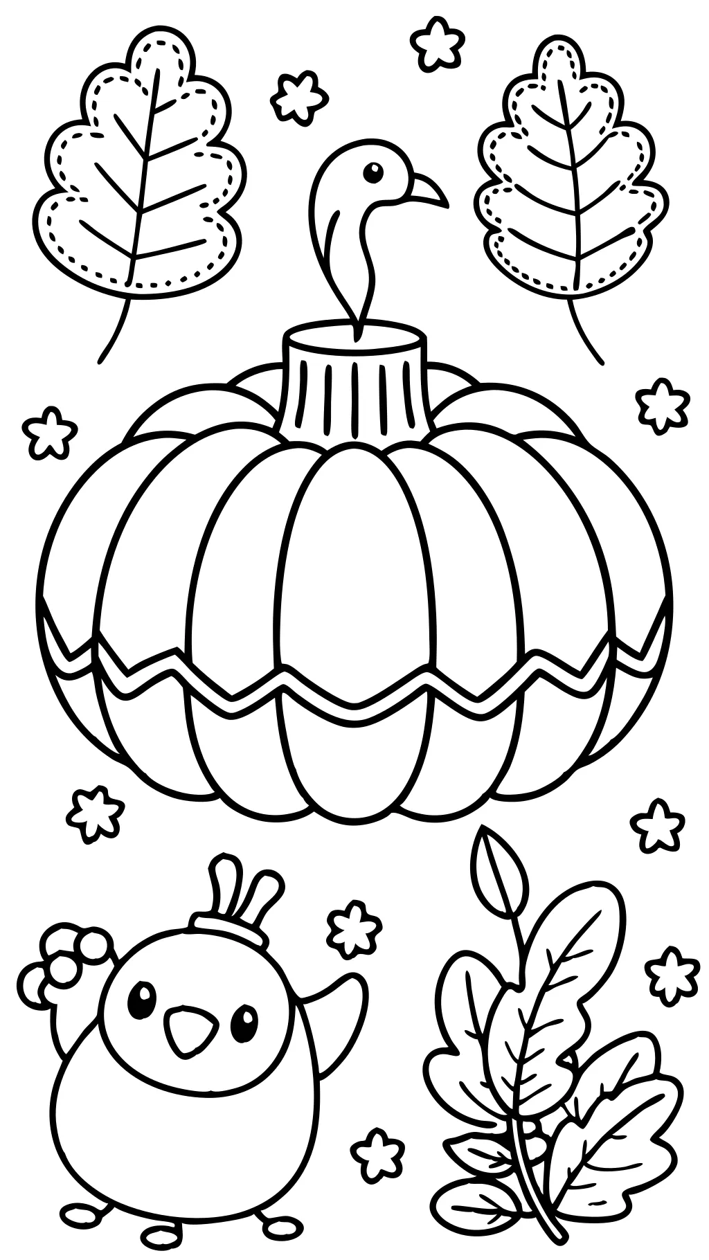 coloriage de joyeux Thanksgiving